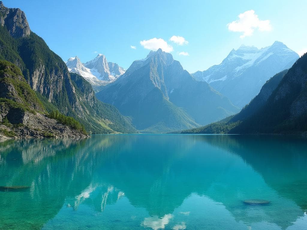 Mountain lake destination